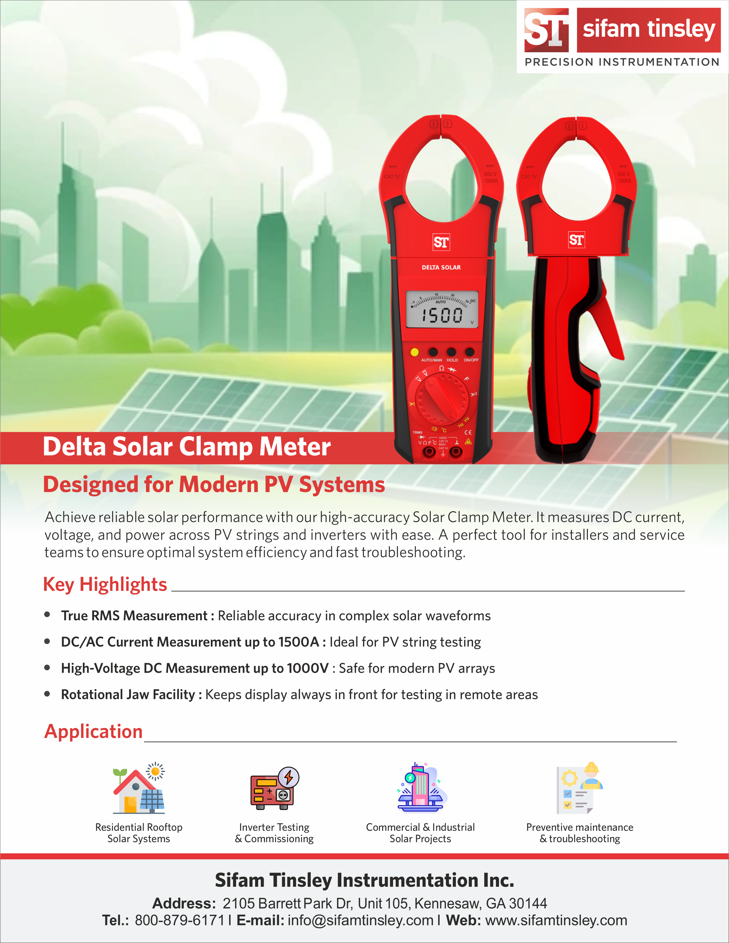 Delta Solar Clampmeter